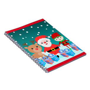 CHRISTMASTIME MIT SANTA UND SEINEN FREUNDEN NOTIZBLOCK