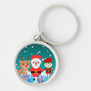 CHRISTMASTIME MIT SANTA UND SEINEN FREUNDEN SCHLÜSSELANHÄNGER
