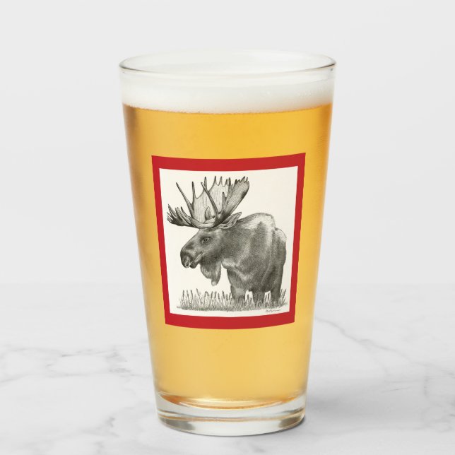Christmoose Glas (Vorne (Gefüllt))