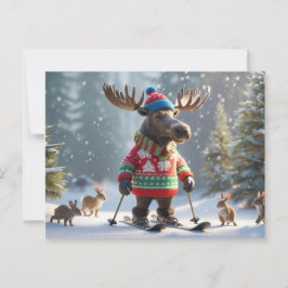 Christmoose und Friends Personalisiert Postkarte