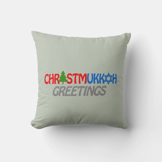 CHRISTMUKKAH GRÜSSE - .PNG KISSEN (Vorderseite)