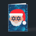 christmukkah Sankt emoji Feiertagskarte<br><div class="desc">" christmukkah Sankt emoji ", christmukkah, Chanukka, chanukkah, "jüdisches Weihnachten", "Chanukka emoji", hannukah, channukah, "hässliches Weihnachten", "Davidsstern"</div>