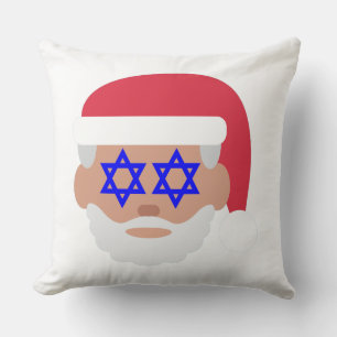 Christmukkah Weihnachtsmann Emoji Kissen