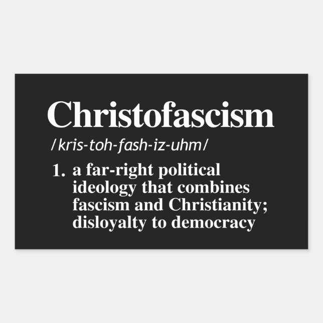 Christofismus Definition Rechteckiger Aufkleber (Vorderseite)