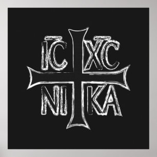 Christogram ICHC NIKA Poster