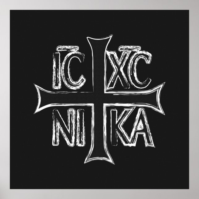 Christogram ICHC NIKA Poster (Vorne)