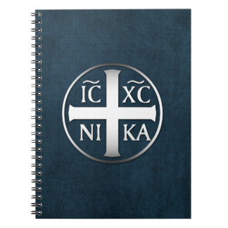 Christogram ICXC NIKA Jesus erobert Notizblock