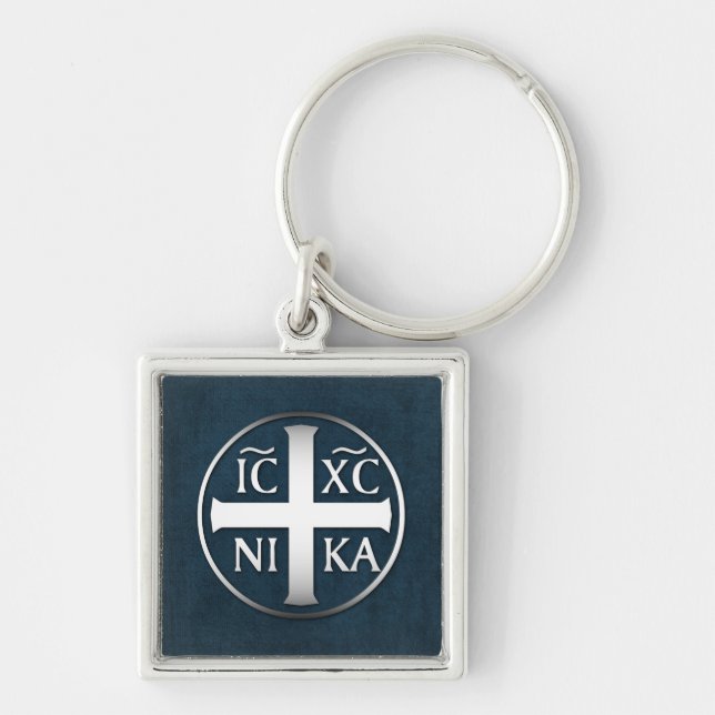 Christogram ICXC NIKA Jesus erobert Schlüsselanhänger (Vorne)