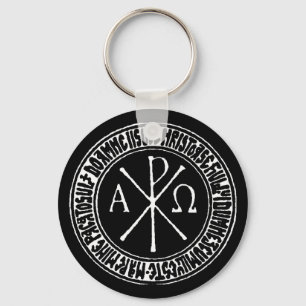 Christogram mit Jesus-Gebet im rumänischen Schlüsselanhänger