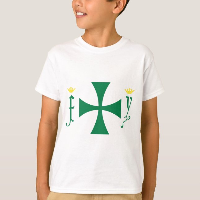 Christoph Kolumbus Flagge T-Shirt (Vorderseite)