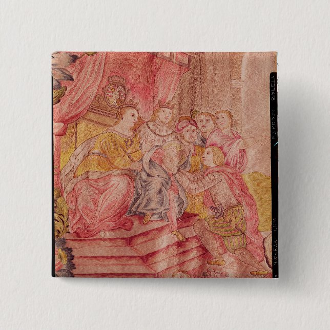 Christoph Kolumbus vor Ferdinand II Button (Vorderseite)
