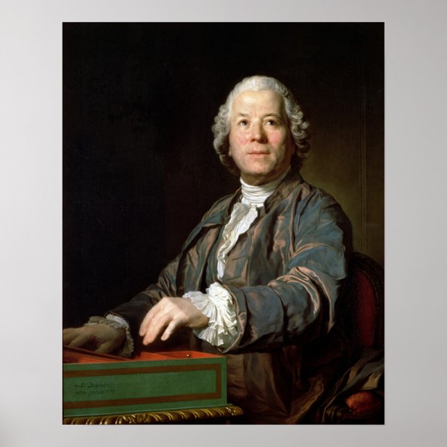 Christoph Willibald Gluck im Spinett, 1775 Poster (Vorne)
