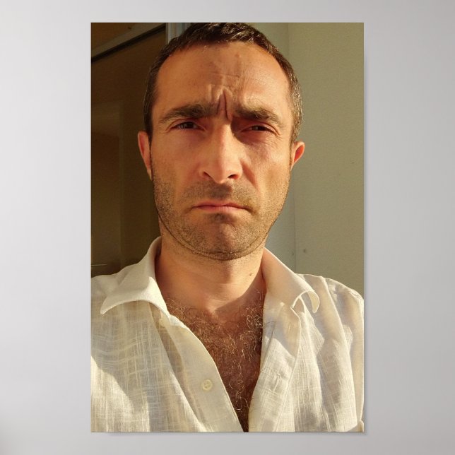 Christophe LEROY - Chemise blanche balcon Poster (Vorne)