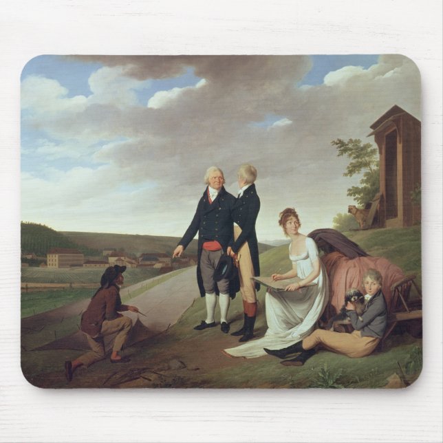 Christophe-Philippe Oberkampf und Familie Mousepad (Vorne)