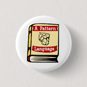 Christopher Alexander ein Muster-Sprachbuch-Button Button