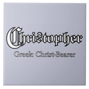 Christopher Bedeutung Fliese