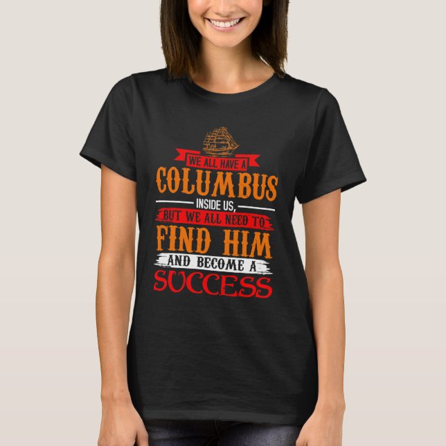christopher columbus celebration Gift T-Shirt (Vorderseite)