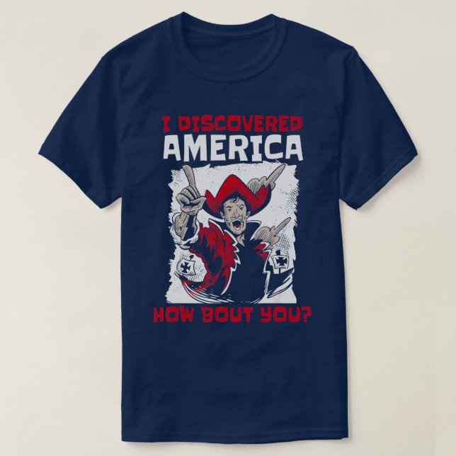 Christopher Columbus Day T-Shirt (Design vorne)