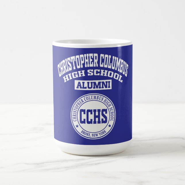 Christopher Columbus High School NY Alumni-Tasse Kaffeetasse (Mittel)