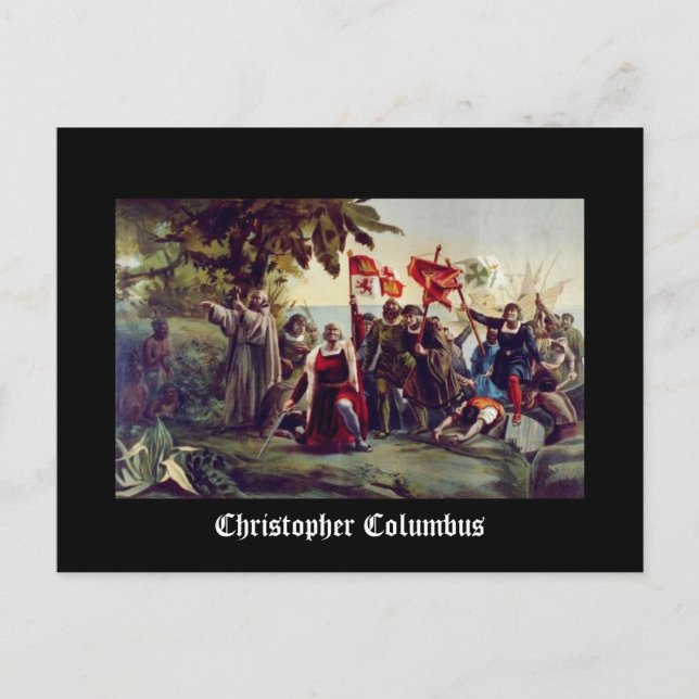Christopher Columbus Postkarte (Vorderseite)