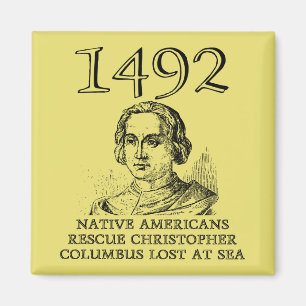 Christopher Columbus Rettete Lustigen Kühlschrankm Magnet