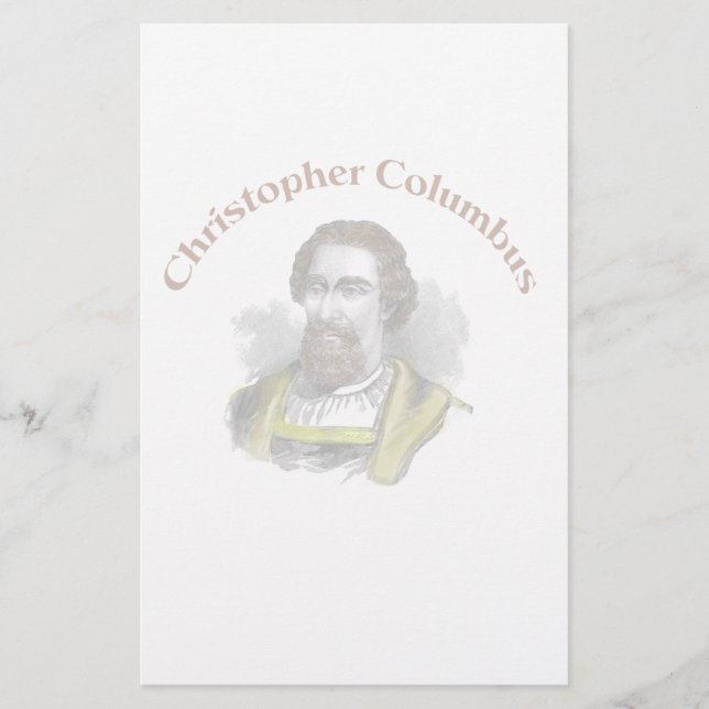 Christopher Columbus Stationery Briefpapier (Vorderseite)