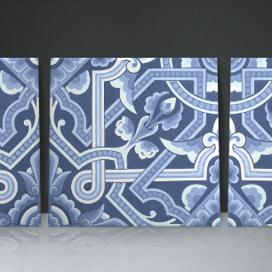 Christopher Dressers Delft-Blaues Blumenmuster Fliese