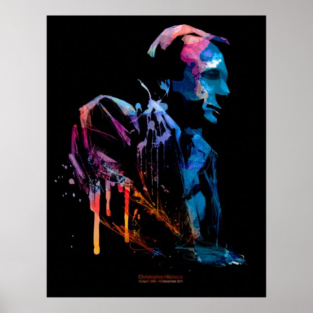 Christopher Hitchens RIP Poster (Vorne)