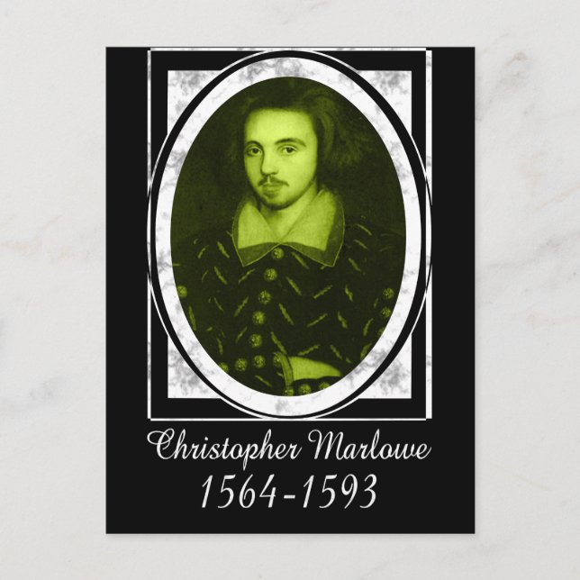 Christopher Marlowe Postkarte (Vorderseite)