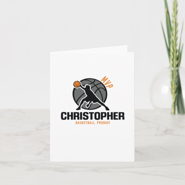 Christopher Mvp Custom Player Basketball Prodigy Karte (Vorderseite)