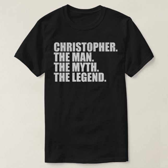 Christopher Name Christopher Vorname T-Shirt (Design vorne)