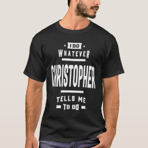 Christopher Personalisiert Name Birthday Gift T-Shirt