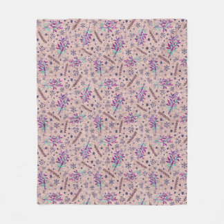 Christsteckbukett - Dusty Rose - Rosa Fleecedecke