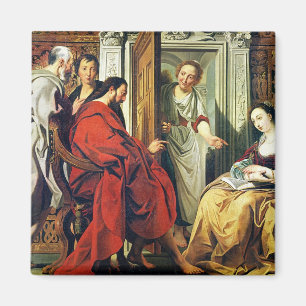 Christus am Haus von Martha und von Mary von Magnet