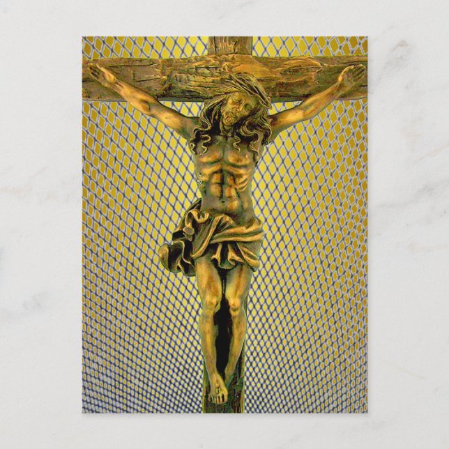 Christus am Kreuz Postkarte (Vorderseite)
