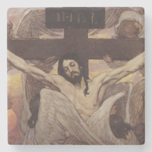 Christus am Kreuz Steinuntersetzer