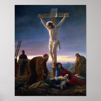 Christus am Kreuz von Carl Bloch Druck Poster