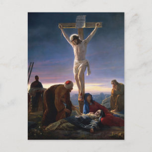 Christus am Kreuz von Carl Bloch Postkarte