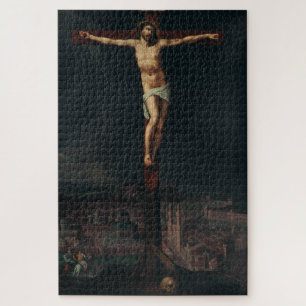 Christus am Kreuz von Gillis Mostaer
