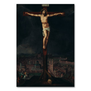 Christus am Kreuz von Gillis Mostaer Tischnummer