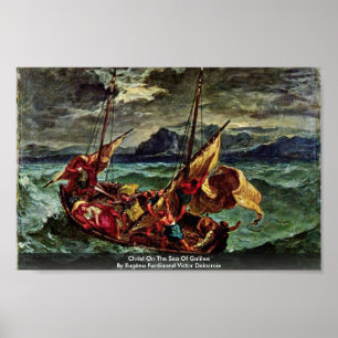 Christus am Meer von Galiläa Poster