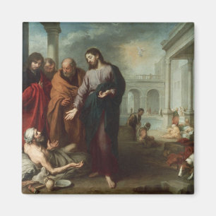 Christus am Pool von Bethesda, 1667-70 (Öl auf Ca Magnet