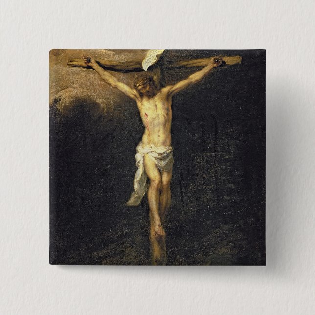 Christus auf dem Kreuz, 1672 Button (Vorderseite)