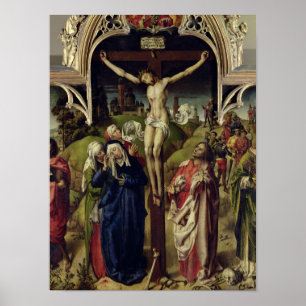Christus auf dem Kreuz, die heiligen Frauen Poster