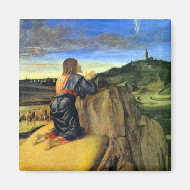 Christus auf dem Obelisk von Bellini Magnet (Vorne)