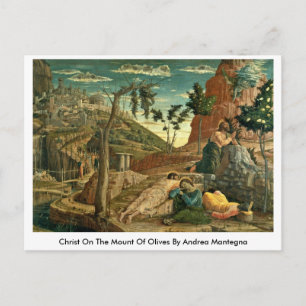 Christus auf dem Ölberg von Andrea Mantegna Postkarte