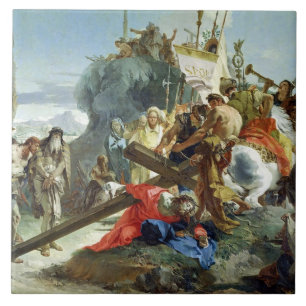 Christus auf der Straße zu Kalvarienberg, 1749 ( Fliese