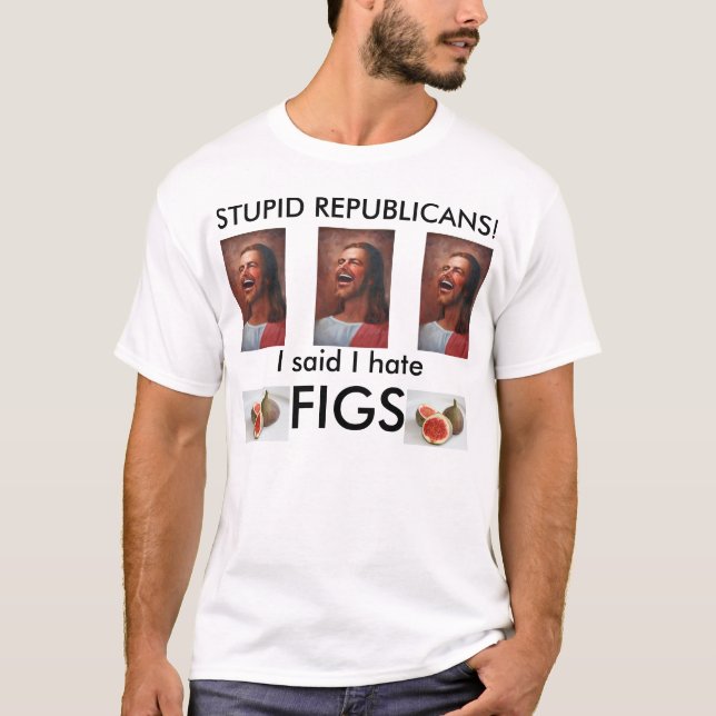 Christus auf Feigen T-Shirt (Vorderseite)