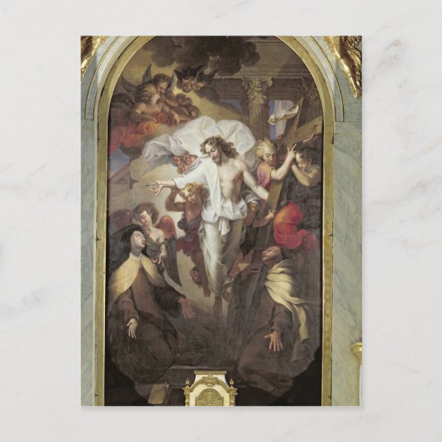 Christus auferstanden postkarte (Vorderseite)