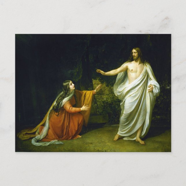 Christus Auftritt von Iwanow an Mary Magdalene Postkarte (Vorderseite)